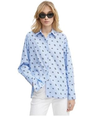 KARL LAGERFELD Shirts - Azul