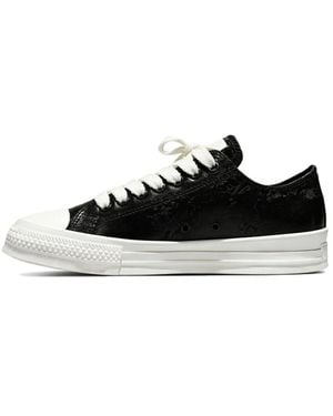 Converse Schoenen ,Zwart ,Denim Chuck Taylor All Star Throwback Low Waxed Denim