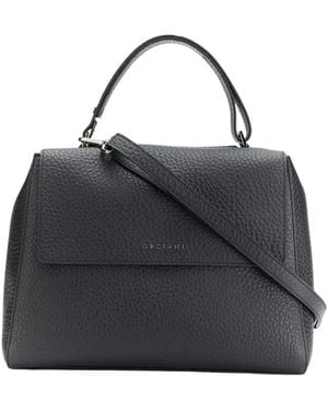 Orciani Sveva Soft Midi Schultertasche - Schwarz