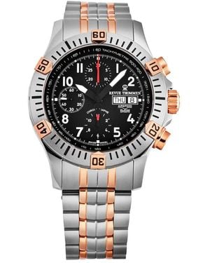 Revue Thommen Automatik armbanduhr airspeed xlarge pioneer chrono 16071.6154 - Mettallic