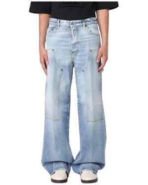 DSquared² Jeans ,Blauw ,Katoen Straight-Leg Jeans