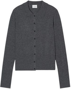 Closed Cardigan Mit Kragen - Grau