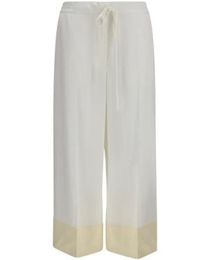 TOTEME Satin-Hose Mit Kordelzug - Grau