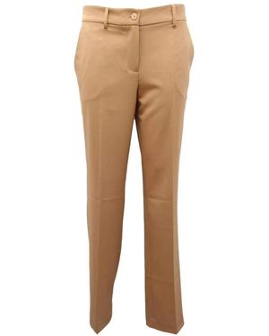 Twinset Straight Trousers - Natural
