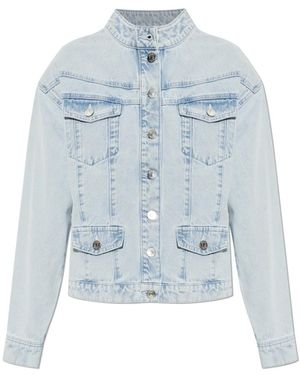 Gestuz Jassen ,Blauw ,Denim Gzparwana Denim Jacket