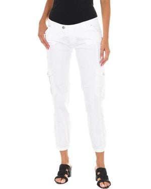 Met Cropped Trousers - Bianco