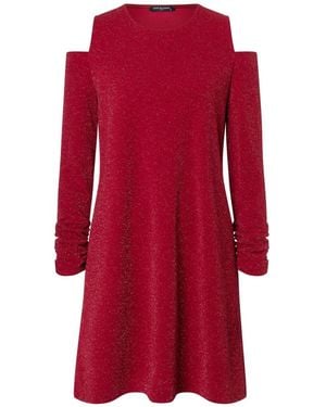 Ana Alcazar Kleedjes ,Rood ,Pailletten Glitzer Kleid Cut Out
