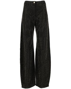 Elisabetta Franchi Wide Jeans - Black