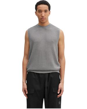 Y-3 Graphic Knit Vest - Grijs