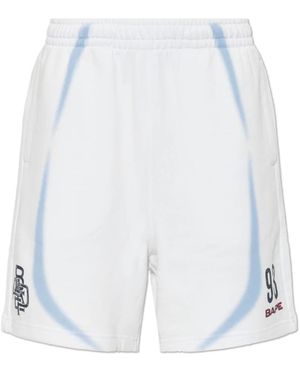 A Bathing Ape Logo Shorts - Wit