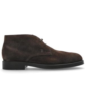 Tod's Wildleder Stiefeletten - Schwarz