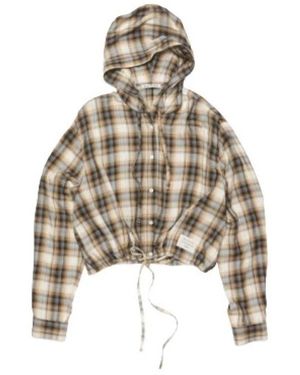 Acne Studios Hooded Shirt - Metallic