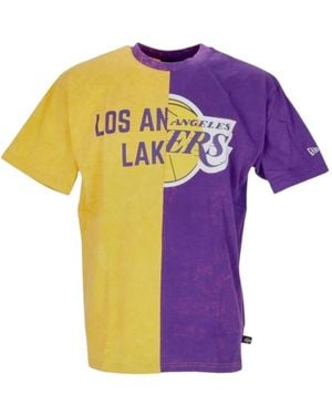 KTZ Los Angeles Lakers Split Grafik Tee - Lila