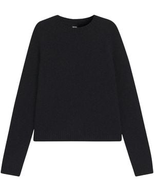 BOSS Round-Neck Knitwear - Negro