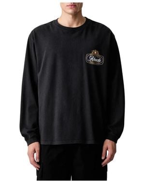 Rhude Long Sleeve Tops - Negro
