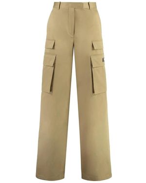 Versace Wide-Leg Cargo Broek - Naturel