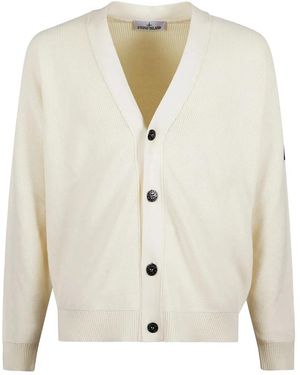Stone Island Truien & Vesten ,Ribgebreid Vest - Wit