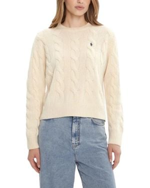 Ralph Lauren Round-Neck Knitwear - Neutro