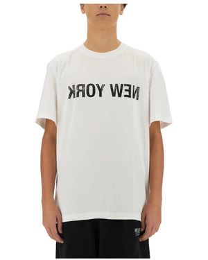 Helmut Lang Tops ,Wit ,Ny Belt Tee.Mal Lt A - Grijs
