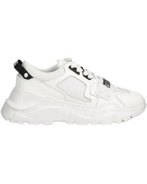 Versace Weiße sneakers mit robustem fersenzähler