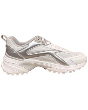 Calvin Klein Baskets À Empiècements - White
