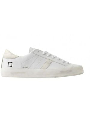Date Weiße leder low-top sneakers