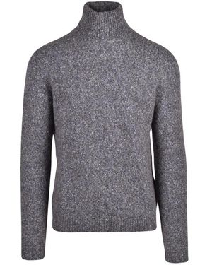 Roberto Collina Maglione Collo Alto - Grijs