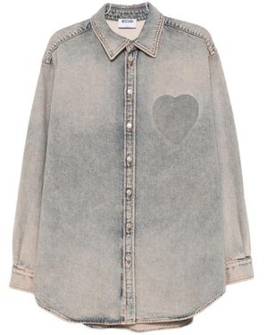 Moschino Denim Shirts - Grey