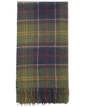 Barbour Accessoires ,Veelkleurig ,Wol Wollen Tartan Sjaal - Grijs