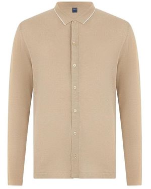 Fedeli Cardigan Met Een Elegante En Comfortabele Kraag - Naturel