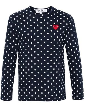 COMME DES GARÇONS PLAY Long Sleeve Tops - Azul