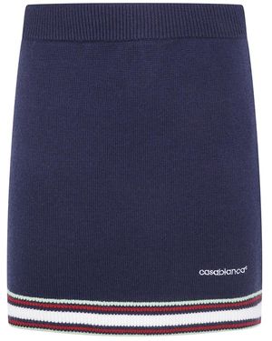 CASABLANCA Rokken ,Blauw ,Wol Merino Mini Rok