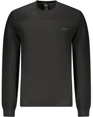 BOSS Momentum-X Rundhals-Pullover - Schwarz