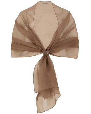 D.exterior Scarves - Marrone