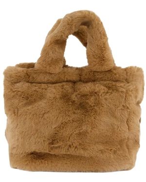 Herno Tasche Aus Weichem Kunstfell Und Chamonix-Nylon - Braun