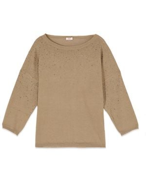 Oltre Pullover Mit Mikro-Kristallen - Natur