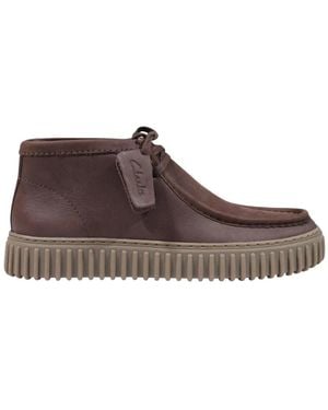 Clarks Lace-Up Boots - Marron