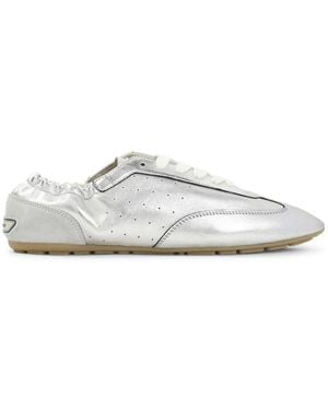 Saint Laurent Schoenen ,Grijs ,Leer Lewis Sneakers - Wit