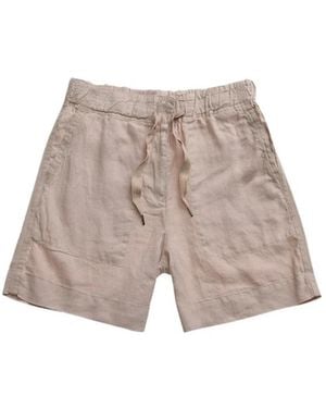 Blauer Leinen-Shorts Im Garth-Stil - Grau