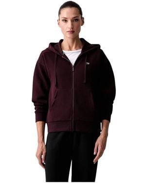 Lacoste Zip-Up Piqué Hoodie - Schwarz