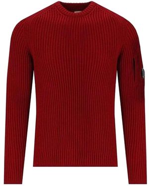 C.P. Company Round-Neck Knitwear - Rouge