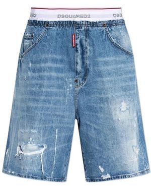 DSquared² Denim Shorts - Blue
