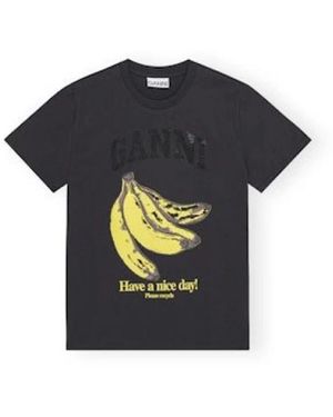 Ganni T-Shirts - Black