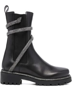 Rene Caovilla Ankle Boots - Zwart