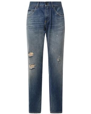Dolce & Gabbana Slim-Fit Jeans - Azul