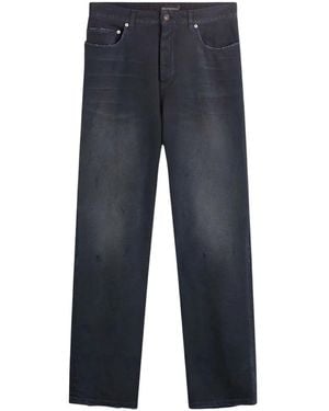 Balenciaga Curved Knee Jeans - Blau