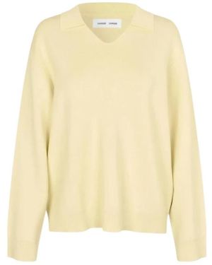 Samsøe & Samsøe Saanne Polo Sweater - Geel