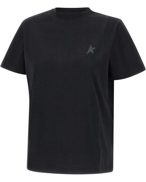 Golden Goose Cotton Crew-Neck T-Shirt T-Shirts & Jerseys - Black