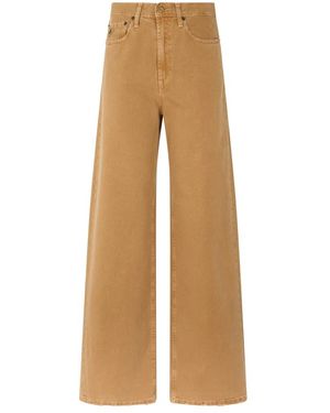 Lois Wijde Katoenen Jeans - Naturel