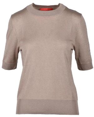 Wild Cashmere Round-Neck Knitwear - Brown